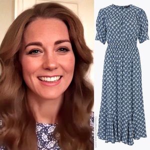 Marks & Spencer M&S Floral Midi Dress ASO Duchess of Cambridge • Kate Middleton